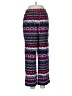 Trina Turk 100% Silk Print Purple Silk Pants Size 8 - photo 1
