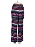 Trina Turk 100% Silk Print Purple Silk Pants Size 8 - photo 2
