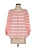 IZOD Pink 3/4 Sleeve Blouse Size S - photo 1