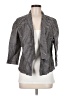 Ann Taylor LOFT Stripes Gray Blazer Size 6 - photo 1