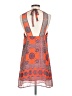 Lulus 100% Polyester Print Orange Casual Dress Size S - photo 2