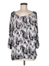 MICHAEL Michael Kors Silver 3/4 Sleeve Blouse Size M - photo 1