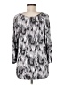 MICHAEL Michael Kors Silver 3/4 Sleeve Blouse Size M - photo 2