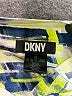 DKNY 100% Polyester Print Blue Short Sleeve Blouse Size XS - photo 7