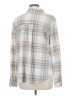 C&C California Plaid Silver Long Sleeve Blouse Size L - photo 2