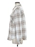 C&C California Plaid Silver Long Sleeve Blouse Size L - photo 5
