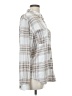 C&C California Plaid Silver Long Sleeve Blouse Size L - photo 4