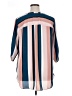Worthington 100% Polyester Stripes Pink 3/4 Sleeve Blouse Size 1X - photo 2