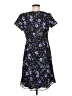 ICE 100% Polyester Print Black Casual Dress Size 6 - photo 2