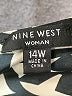 Nine West 100% Polyester Black Short Sleeve Top Size 14 - photo 7