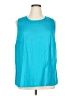 Woman Within Teal Sleeveless Blouse Size 14 (M) - photo 1