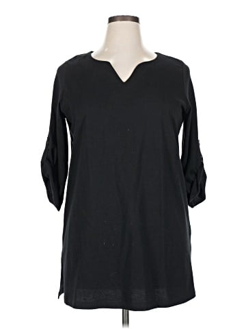 Woman Within 3/4 Sleeve Top (view 1)