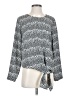 Talbots 100% Polyester Gray Long Sleeve Blouse Size S - photo 1