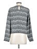 Talbots 100% Polyester Gray Long Sleeve Blouse Size S - photo 2