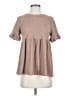 Shein Brown Tan Short Sleeve Top Size XS - photo 1