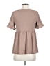 Shein Brown Tan Short Sleeve Top Size XS - photo 2