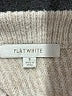 Flat White Color Block Gray Pullover Sweater Size S - photo 7