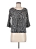 MICHAEL Michael Kors Black 3/4 Sleeve Top Size M - photo 1