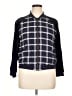 A New Day Checkered-gingham Blue Jacket Size 1X - photo 1