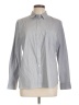 Apt. 9 Chevron-herringbone Gray Long Sleeve Button-Down Shirt Size L - photo 1