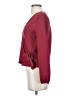 TeXTURE & THREAD Madewell Burgundy Long Sleeve Blouse Size XS - photo 5