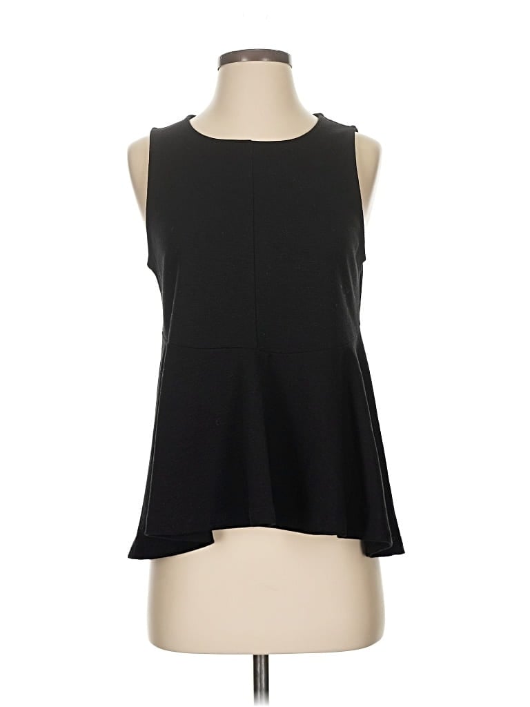Pre-owned Deletta Sleeveless Top Black Halter Neckline Tops