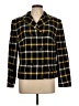 Mondi 100% Wool Plaid Yellow Wool Blazer Size EU 44 / US 14 - photo 1