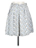 H&M 100% Polyester Print Blue Casual Skirt Size 2 - photo 1