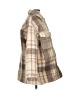 Zara Plaid Brown Coat Size S - photo 4