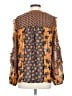 CAbi 100% Polyester Floral Graphic Brown Long Sleeve Blouse Size XS - photo 2