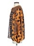 CAbi 100% Polyester Floral Graphic Brown Long Sleeve Blouse Size XS - photo 5