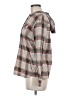 Unbranded Plaid Gray Tan Long Sleeve Button-Down Shirt Size M - photo 5