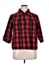 Cj Banks 100% Cotton Plaid Red Jacket Size 1X - photo 1