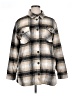 Thread & Supply 100% Polyester Plaid Gray Coat Size XL - photo 1