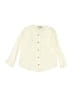 Petite Lucette Ivory Long Sleeve Button-Down Shirt Size 4 - photo 1