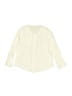 Petite Lucette Ivory Long Sleeve Button-Down Shirt Size 4 - photo 2