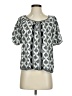 Max Studio Silver Short Sleeve Blouse Size S - photo 1