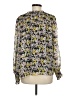 Fate 100% Polyester Floral Yellow Long Sleeve Blouse Size M - photo 2