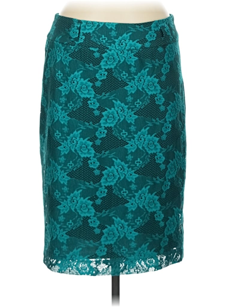 Pre-owned Lapis Formal Skirt In Teal