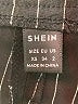 Shein 100% Polyester Stripes Black Dress Pants Size 2 - photo 7