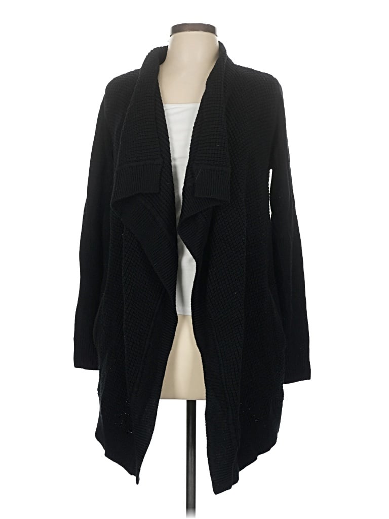 Pre-owned Margaret O'leary Cardigan Sweater In Black