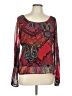 Sunny Leigh 100% Polyester Red Long Sleeve Blouse Size L - photo 1