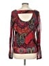 Sunny Leigh 100% Polyester Red Long Sleeve Blouse Size L - photo 2