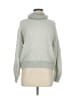 DKNY 100% Acrylic Solid Silver Gray Turtleneck Sweater Size M - photo 1