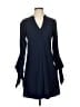Whistles 100% Polyester Solid Blue Casual Dress Size 4 - photo 1