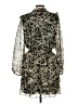 1.State 100% Polyester Animal Print Black Cocktail Dress Size L - photo 2