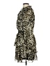 1.State 100% Polyester Animal Print Black Cocktail Dress Size L - photo 5