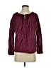 Levi's 100% Cotton Burgundy Long Sleeve Blouse Size XS - photo 1