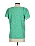 Staccato 100% Polyester Floral Green Short Sleeve Blouse Size S - photo 2