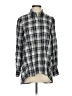 Max Studio Plaid Gray Long Sleeve Button-Down Shirt Size S - photo 1